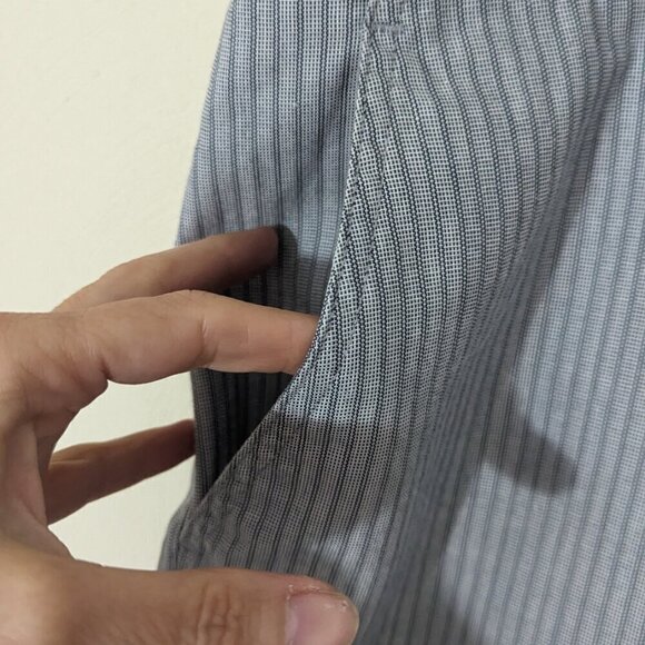 O'Neill Mens Gray Striped Flat Front 10.5" Inseam Skater Pockets Shorts, 36 - Picture 4 of 8